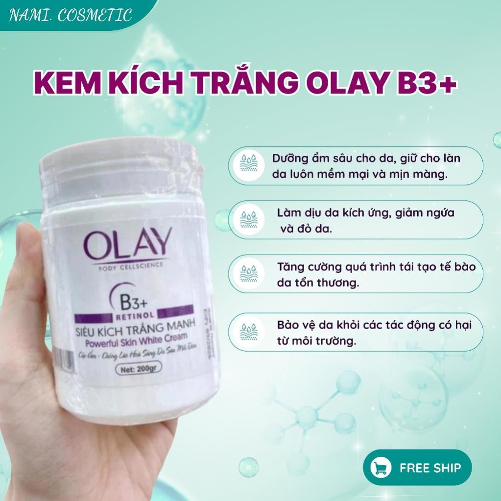 Dưỡng thể trắng da OLay, Kem kích trắng Olay Siêu tốc - Hũ 250g