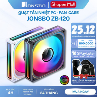  Quạt Tản Nhiệt Fan Led Jonsbo ZB-120 Fan Case PC CPU 12V Fan Nối Liền Chính Hãng 