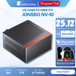  Vỏ Case Mini PC Jonsbo NV10 – ITX nhôm cao cấp 3.3mm VGA low profile 190mm PSU 1U FLEX 150mm 