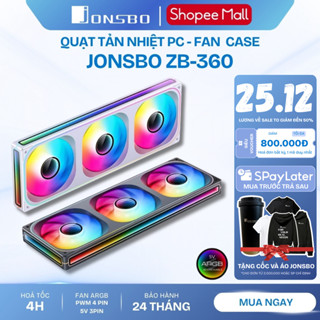 Quạt Tản Nhiệt CPU Chống Ồn Jonsbo ZB-120 ZB-240 ZB-360 Fan Led Vô Cực Fan Case RGB 12V Chính Hãng 