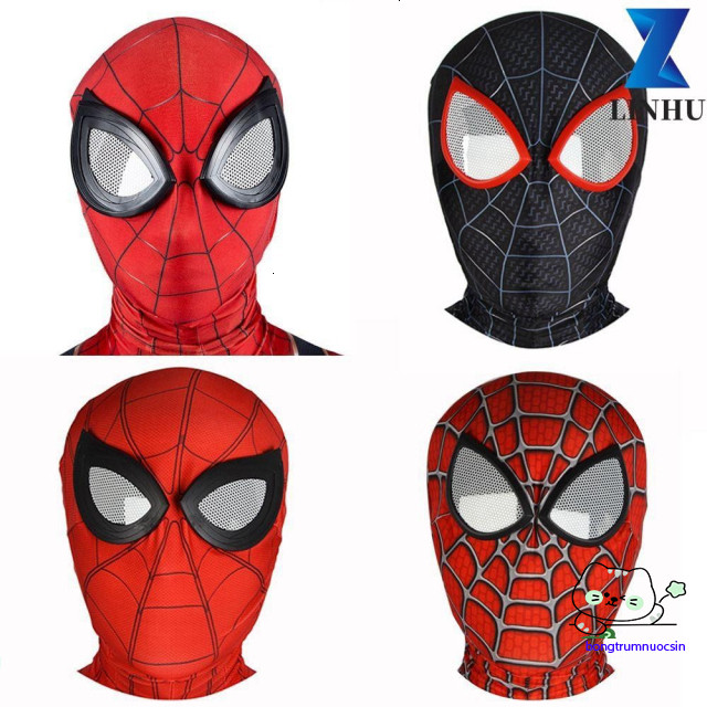 Mặt Nạ Halloween 3D Spider-Man cho Người Lớn - Miles Morales & Iron Spider Man