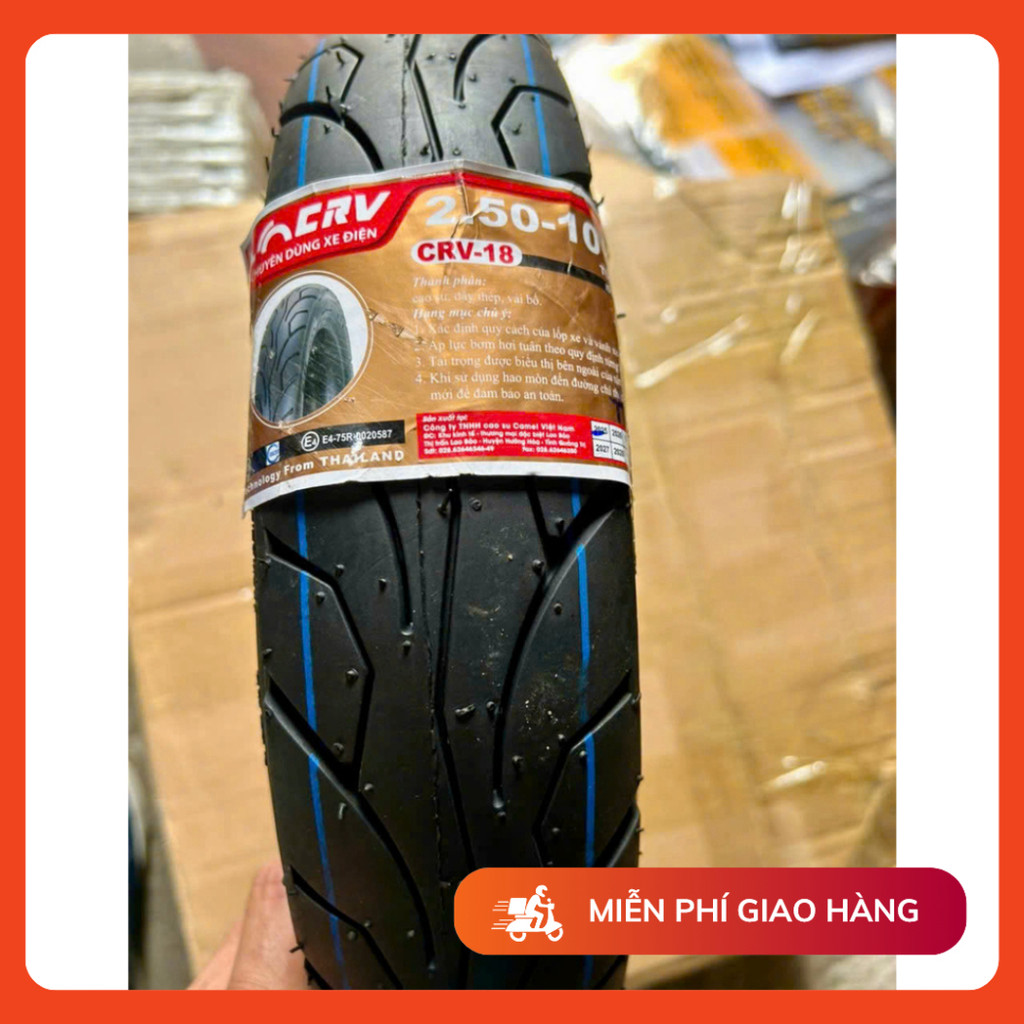 Lốp CRV Gắn Xe Điện - Lốp 250-10, 275-10 Hàng Chất Lượng Tốt PTXM An An