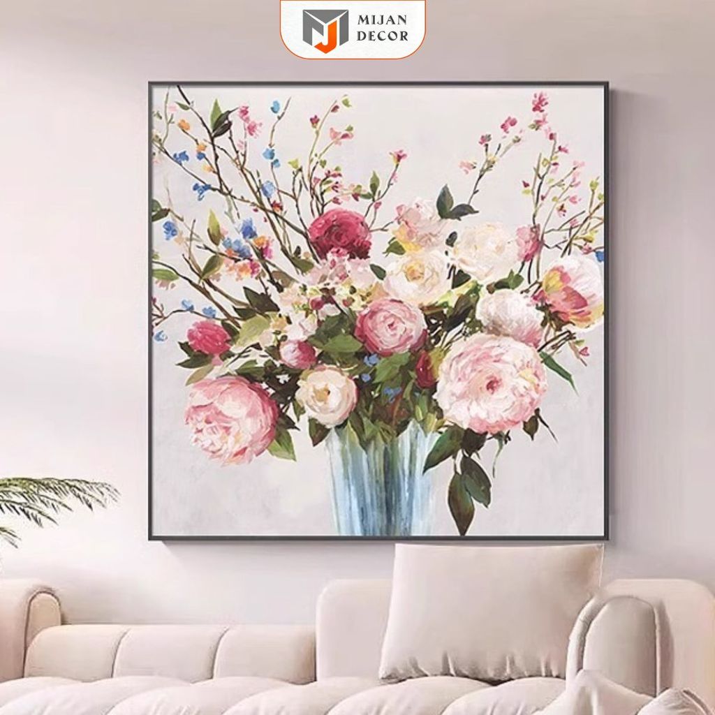 Tranh Treo Tường Nghệ Thuật Tranh Đơn Vuông Trang Trí Phòng Thương Hiệu MIJAN FUNITURE