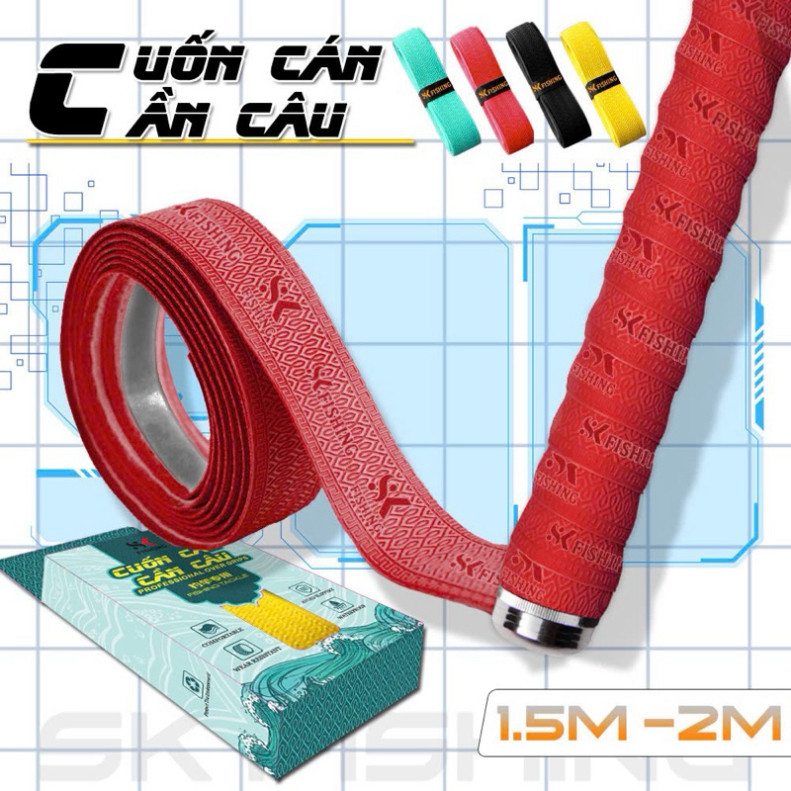 Quấn Cán Cần SK FISHING, Quấn Cán Cần Câu Đài, Quấn Vợt Cầu Lông, Xe Đạp okhjtt