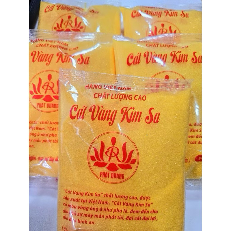 Cát Kim Sa Vàng Đặt Lư Hương Thờ Cúng Loại 500 gram , Loại 1000 gram CÓ BỊCH CHO KHÁCH LỰA TRẰNG VÀNG