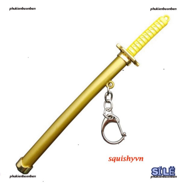 Móc khóa kim loại hình kiếm Katana One Piece – Sát thủ phong cách Nhật Bản