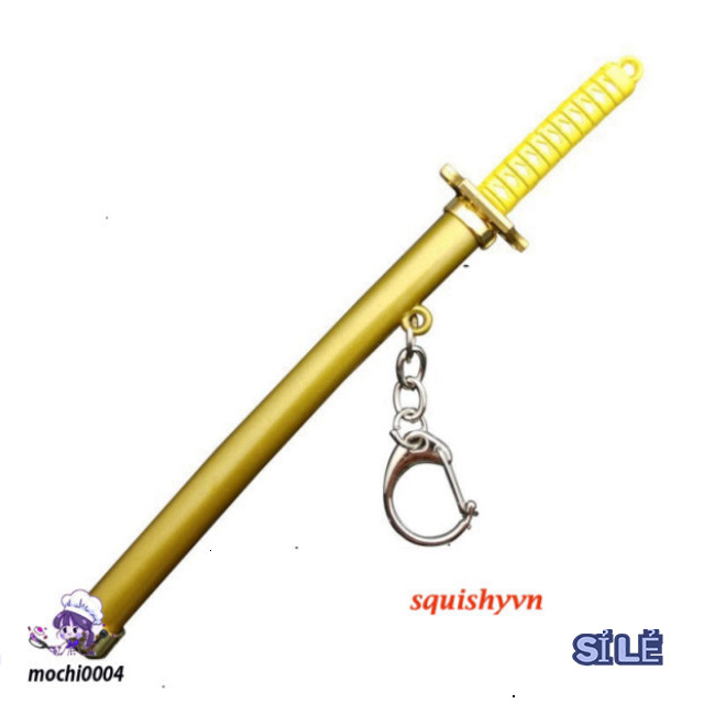 "Móc khóa kim loại kiếm katana One Piece mô phỏng công phu từ game Slime"