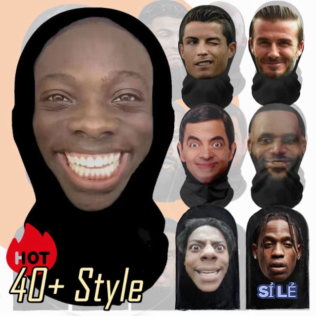 Mặt Nạ 3D Ngộ Nghĩnh Cho Cosplay: Ronaldo, Messi, Mr. Bean & Jason Statham