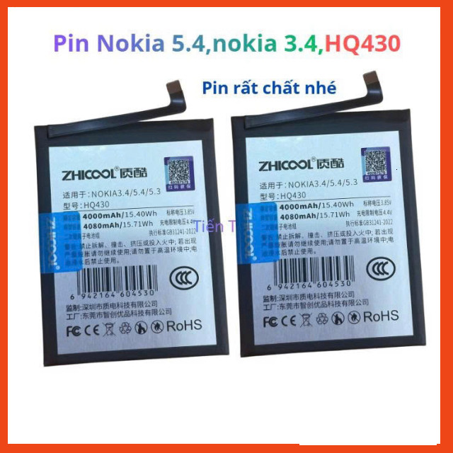 Pin Nokia 3.4,Nokia 5.4,HQ430 dùng chung ,mới ,Tvy198