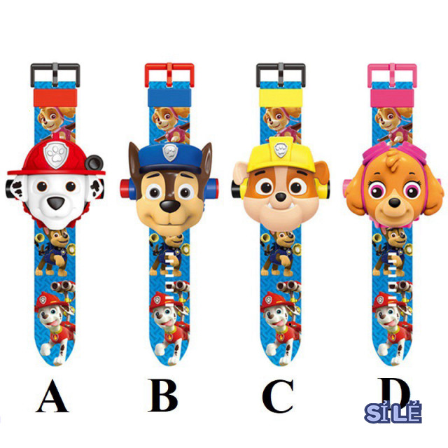 Đồng hồ chiếu hình hoạt hình của chú chó Marshall - Paw Patrol