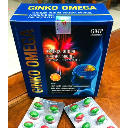 Ginkgo Omega 3 Bổ Sung Dưỡng Chất Cho Não, hoạt huyết dưỡng não viên mil tui