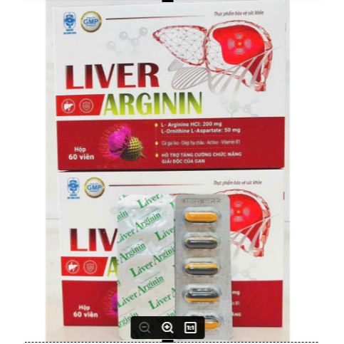 Liver Arginin mát gan, lợi mật, giải độc gan, tăng cường chức năng gan, viêm gan, xơ gan vi tui