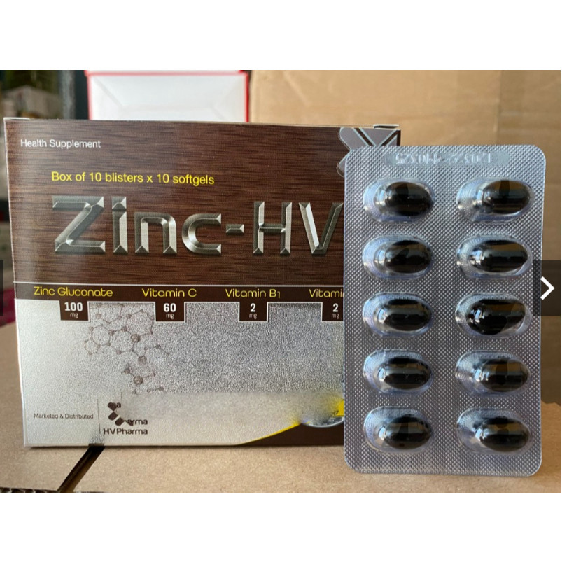 ZinC - HV bổ sung kẽm, hỗ trợ ăn ngon, tăng cường sức khỏe, tăng sức đề kháng, miễn dịch chống còi x
