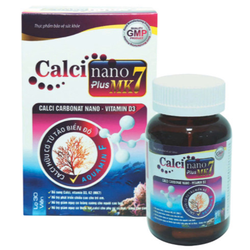 Calci nano mk7 plus BỔ SUNG CANXI, chống còi xương, loãng xương hộp 30 viên vin toi