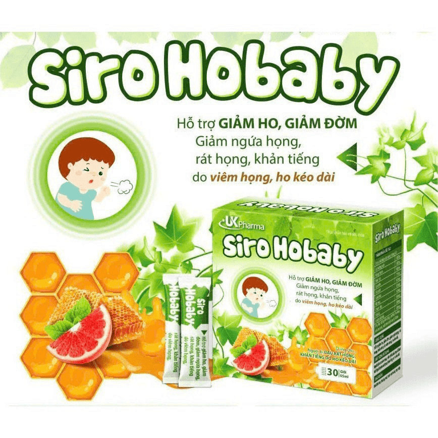 SIRO HOBABY  Chanh Đào Mật Ong  giảm ho, giảm viêm họng, giảm đờm, hết khò khòe noi vin toi