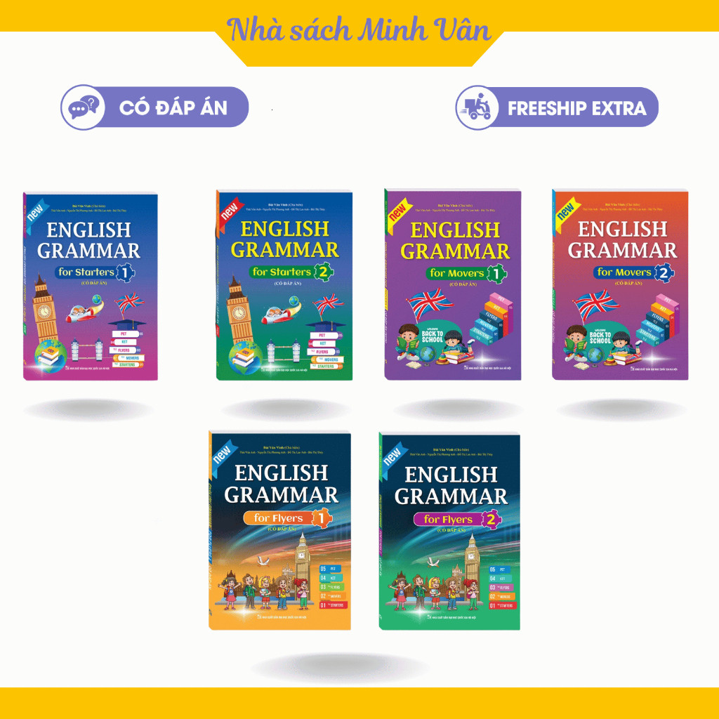 Vở  Grammar for starters, movers, flyers - ngữ pháp starters, movers, flyers ,luyện thi cambridge