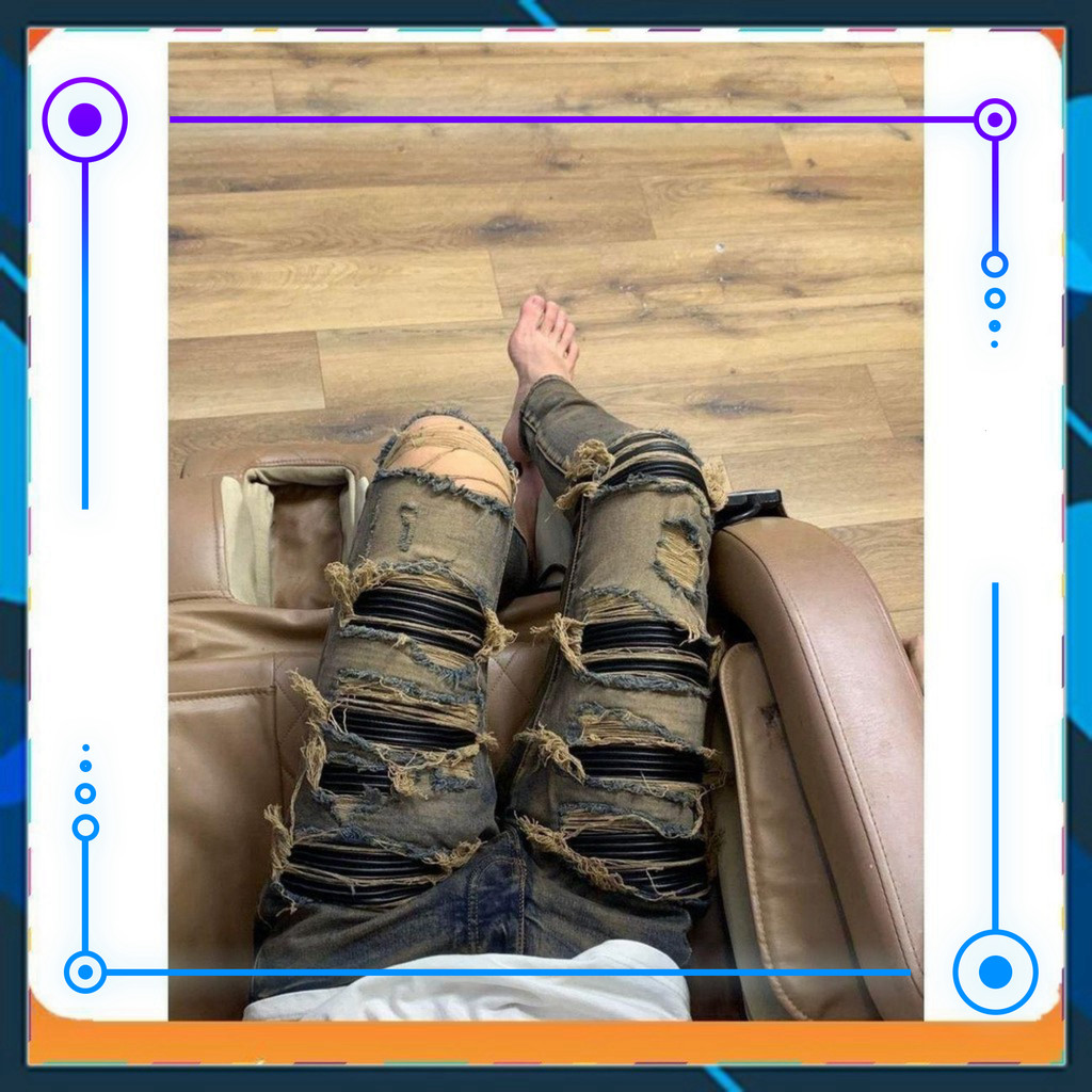 { ÔNG CHÚ AMIRI } Jeans phiên bản mới 7027 (Kèm hộp) - Phong cách thời thượng