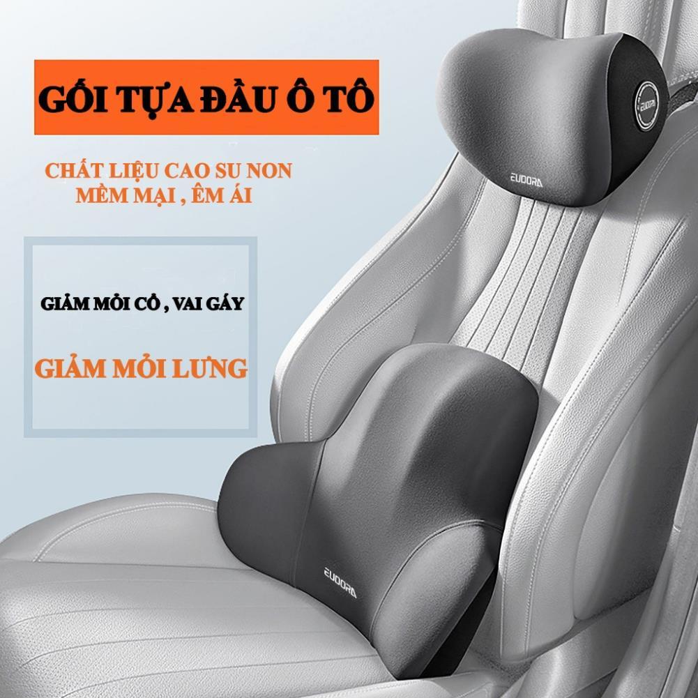 Gối Đầu Tựa Lưng Ô Tô AWESOME Cao Su Non,Gối Kê Tựa Cổ và Lưng Ngồi Ghế Ô Tô Văn Phòng Chống mỏi