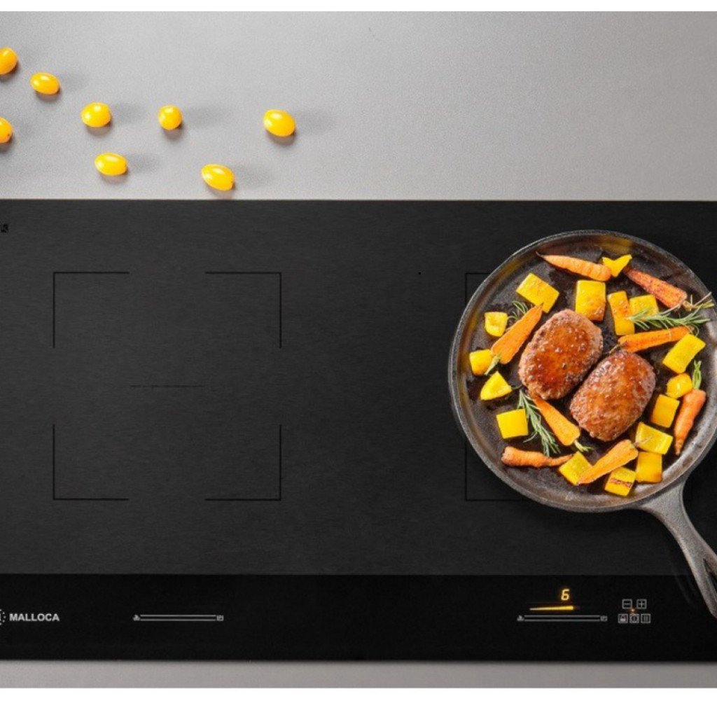 Bếp Từ 2 Vùng Nấu 80cm Malloca Skylux MH-802 – Mặt Kính Schott Ceran, Điều Khiển Cảm Ứng, Booster Nấ