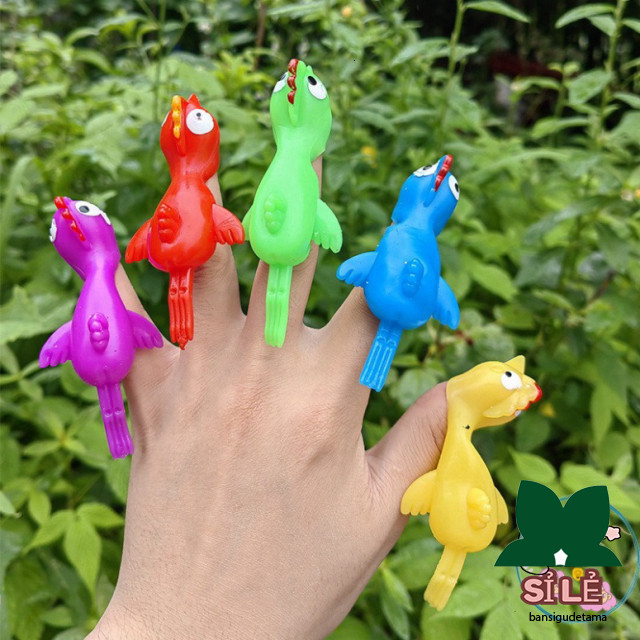 [5 MÀU SẮC] Gà Cao Su Vui Nhộn - Trò Chơi Giải Tỏa Căng Thẳng, Đồ Chơi Dính Tường Hấp Dẫn Cho Trẻ Em