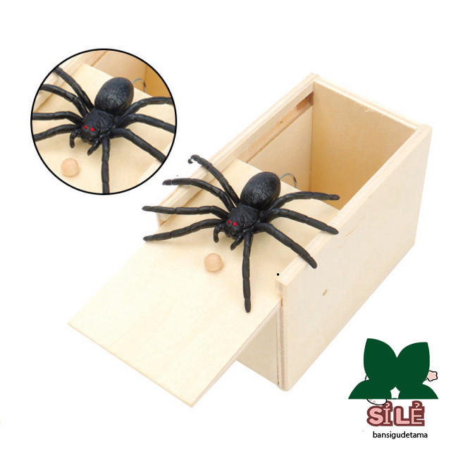 Hộp Nhện Cao Su Kinh Dị - Đồ Chơi Hù Dọa Bạn Bè Thú Vị