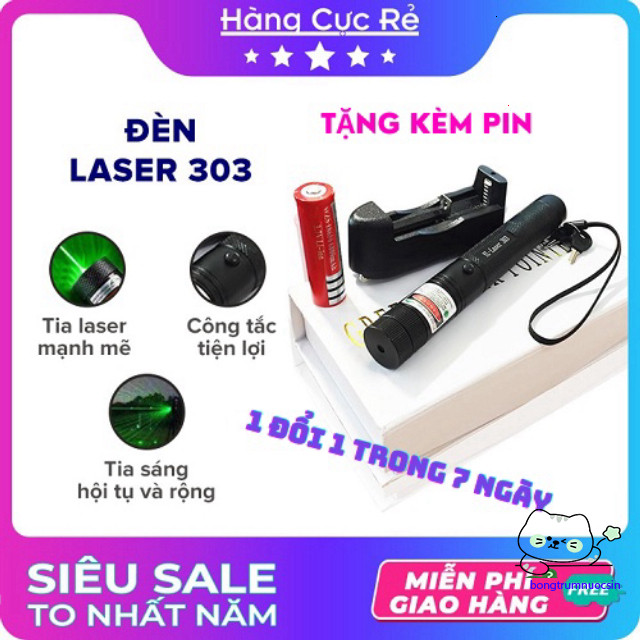 "Đèn Laser 303 Màu Xanh - Sức Mạnh Siêu Việt Từ Công Nghệ Laser"