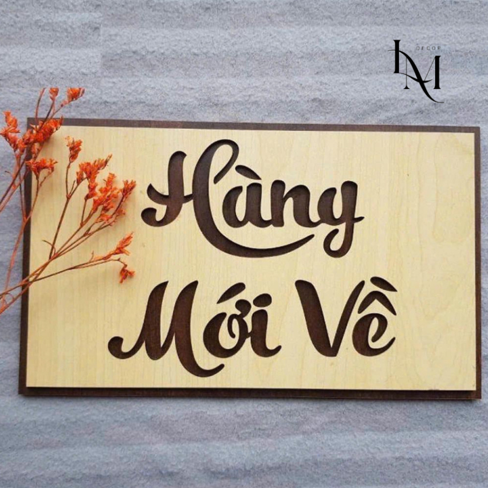 Biển gỗ treo tùy chỉnh cho cửa hàng, trang trí độc đáo từ Mr. DIY Decor