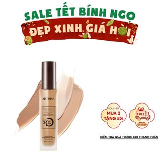  Kem nền ARTMISS mỏng nhẹ lâu trôi giữ nền kéo dài 24 giờ 40ml 2024 