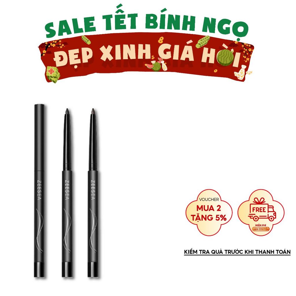 Bút Kẻ Mắt ZEESEA Long Wear Slim Gel Eyeliner (Phiên Bản 2023) – Sắc Nét, Lâu Trôi Hoàn Hảo