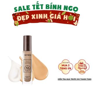  Kem nền ARTMISS  mỏng nhẹ lâu trôi giữ nền kiềm dầu kéo dài 12 giờ 40ml 2024 