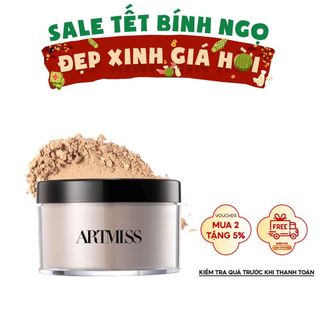  Phấn phủ ARTMISS TRANSPARENT MATTE POWDER kiểm soát dầu nhờn giúp -  giữ nền lâu trôi 30g 
