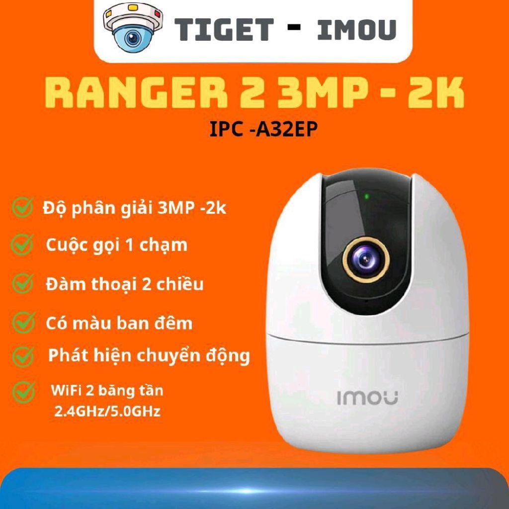( Tặng Kèm Đế Chữ L )Imou Camera an ninh Ranger A32 - EPL 3MP