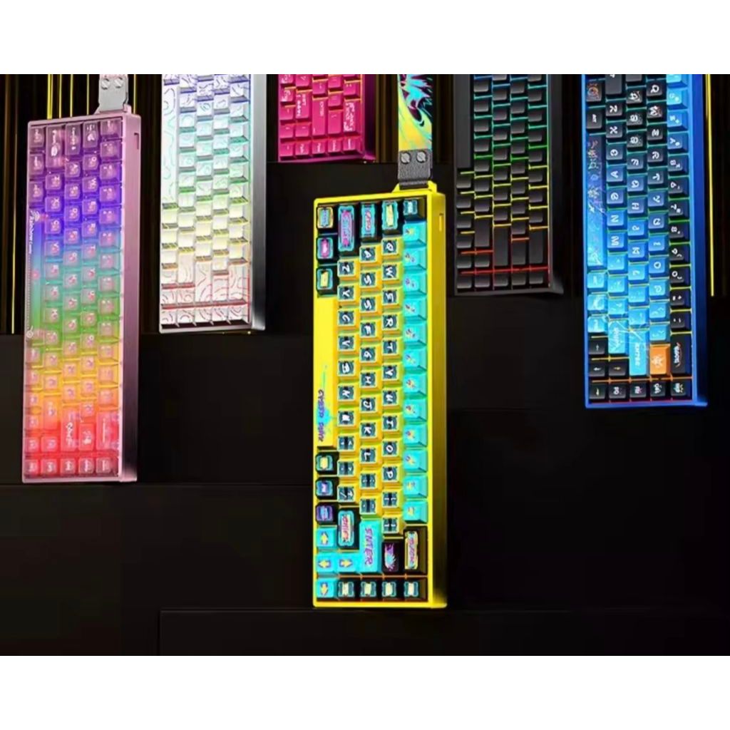 Bàn phím cơ nhôm cnc chuyên game có dây AULA Win68HE Ultra