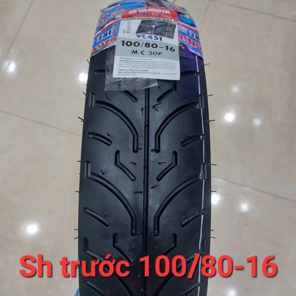 Lốp Xe SH Việt 125, SH 150, SH Ý Vanlock Thông Số Trước 100/80-16 Và Sau 120/80-16 PTXM  Thảo An