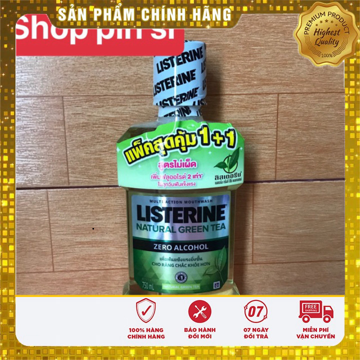 Nước Súc Miệng Trà Xanh Listerine Natural Green Tea 750ml-Thái Lan