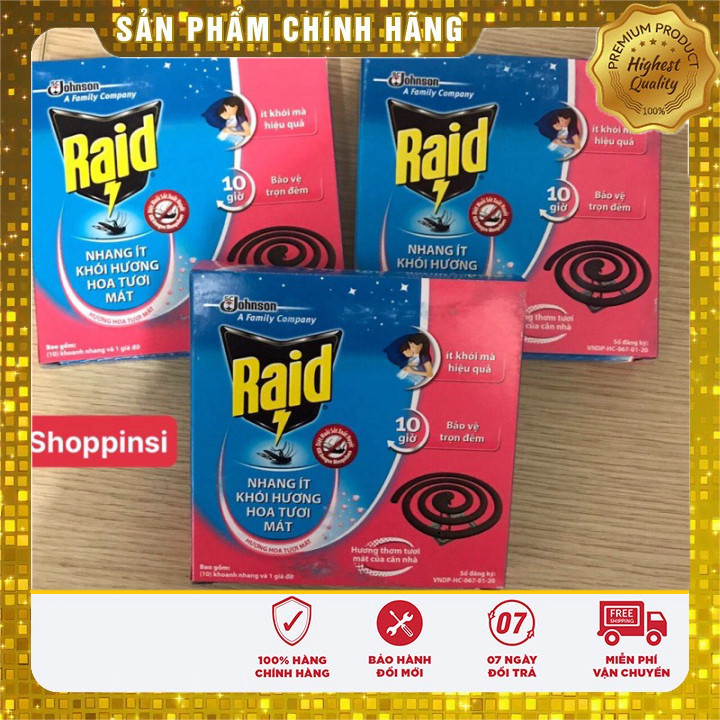 NHANG THƠM DIỆT MUỖI RAID