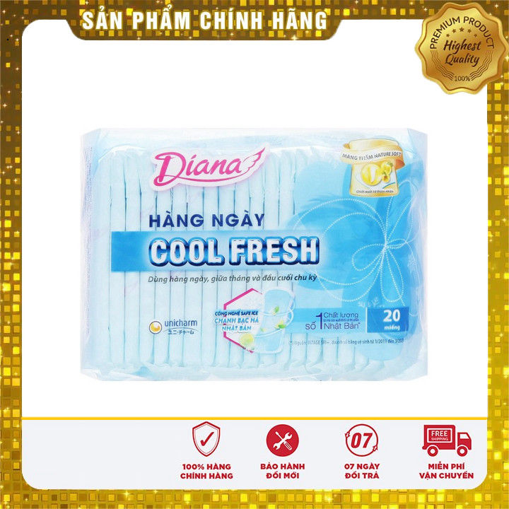 Băng Vệ Sinh Hằng ngày Diana Cool fresh 20 miếng