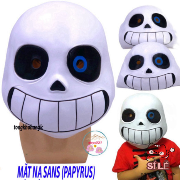 Mặt Nạ Hóa Trang Nhân Vật Papyrus từ Game Legend Of The Sans - Mặt Nạ Cosplay Halloween Trùm Đầu San