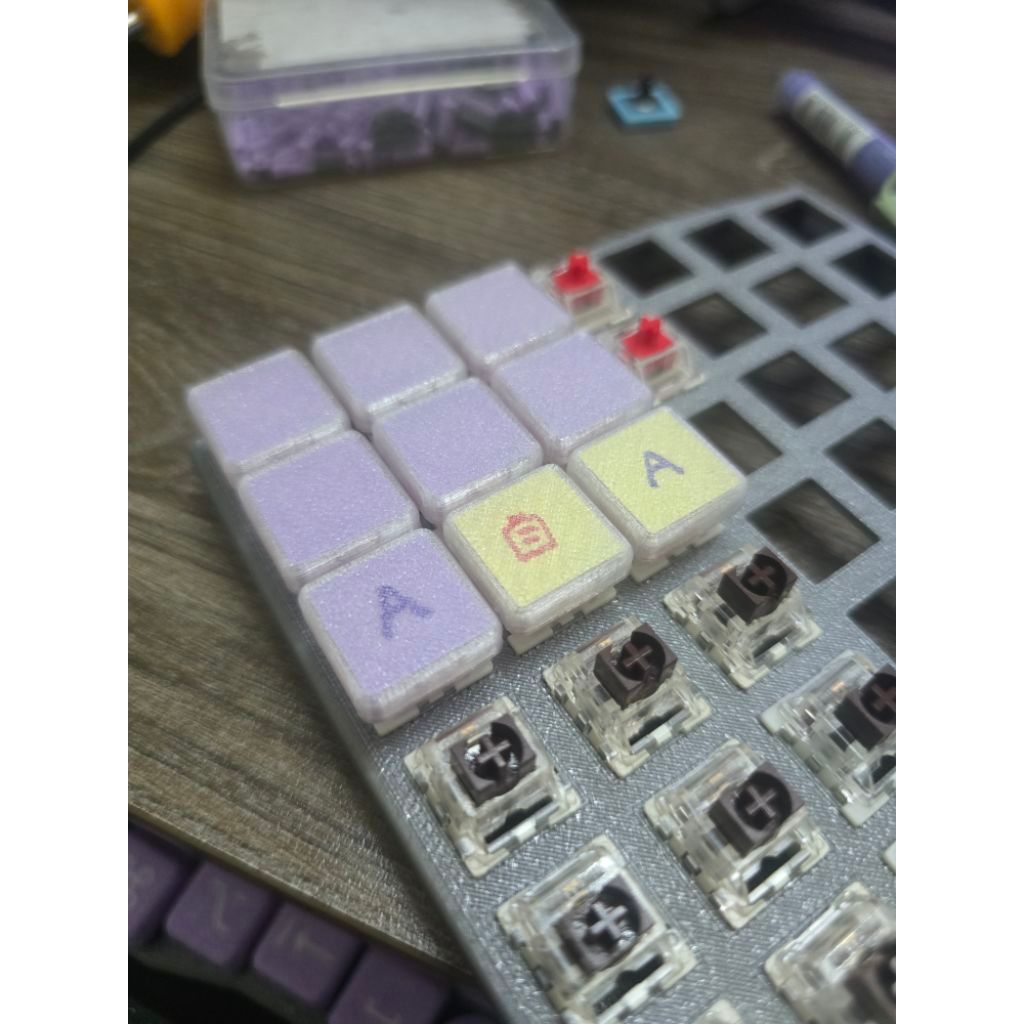 Relegenable keycap/ keycap Low-profile hai lớp có thể tháo rời tùy chỉnh phù hợp bàn phím macropad n
