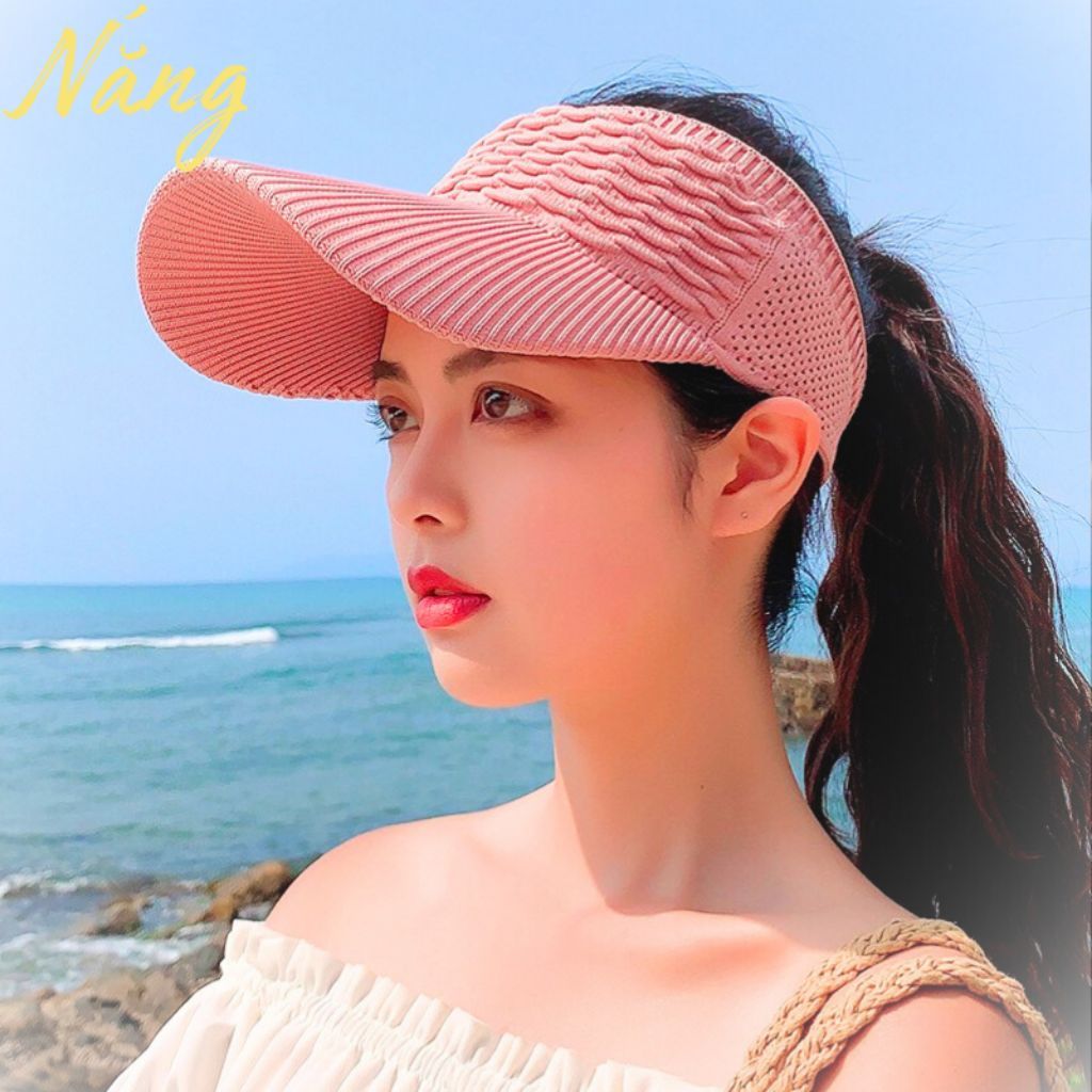 MŨ CHỐNG NẮNG NỮ NỬA ĐẦU, MŨ THỂ THAO, MŨ TENNIS PHONG CÁCH HÀN QUỐC CỰC XINH, XỊN – NHẸ, MÁT, XINH