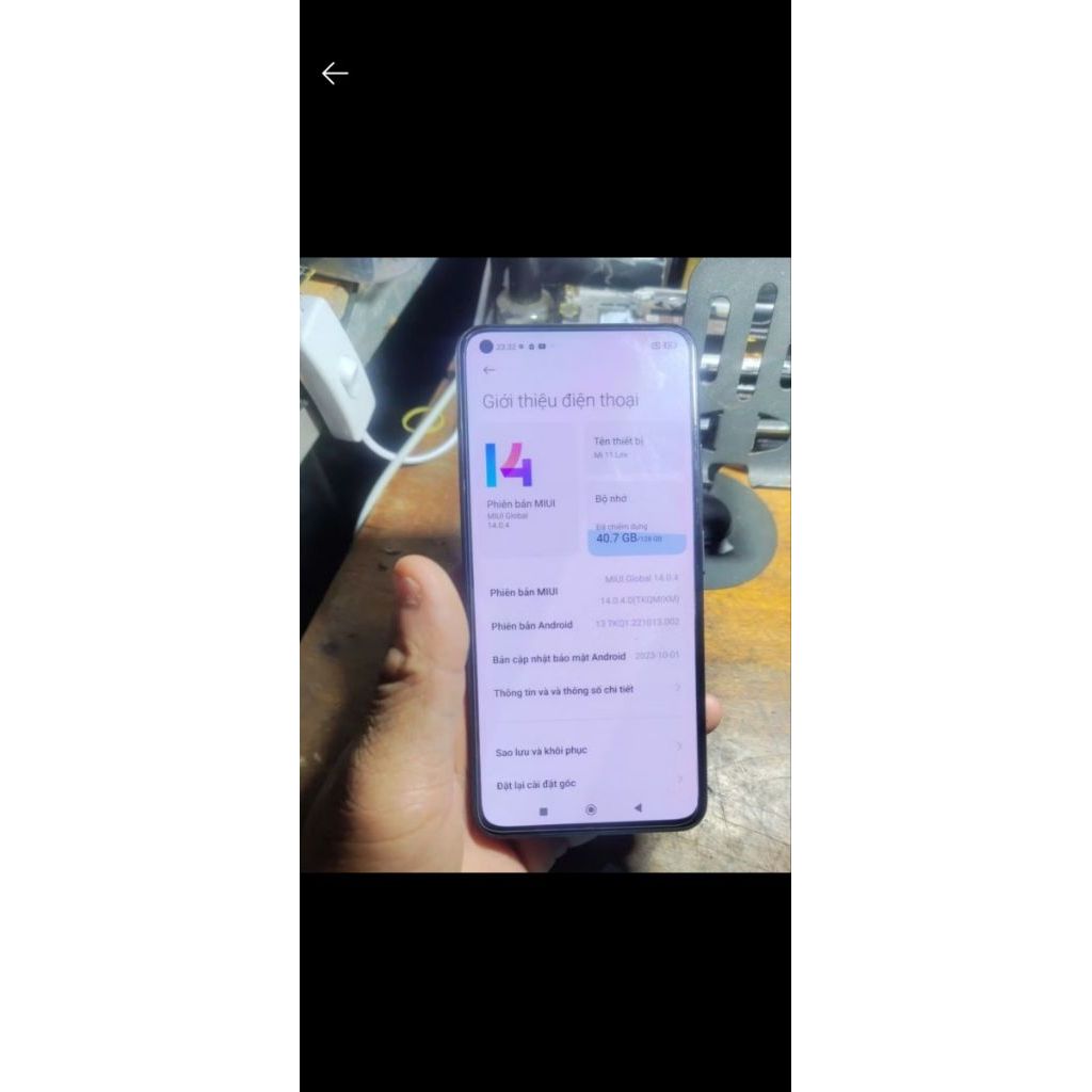 Điện thoại xiaomi mi 11 lite 8/128gb cũ rẻ như xác