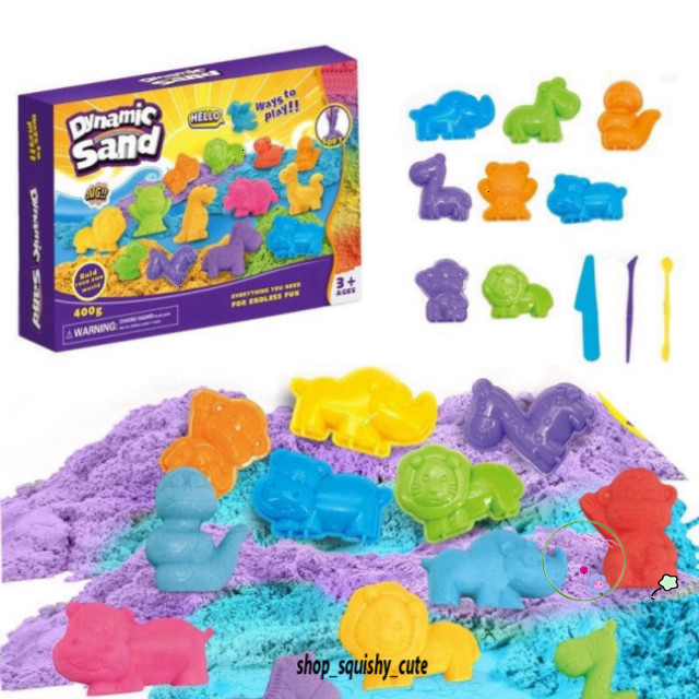 Bộ đồ chơi cát vi sinh an toàn cho bé với khuôn nặn, phát triển trí tuệ tại TIGER Store.