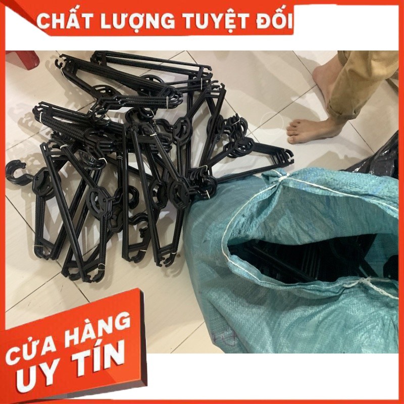 Móc nhựa liên kết đen combo 10 cây