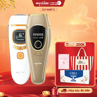  Máy Triệt Lông Mini MAXCARE NĂNG LƯỢNG 19J Rút Ngắn Thời Gian Loại Bỏ Lông Vĩnh Viễn Tại Nhà Triệt Lạnh IPL TRẺ HÓA DA 