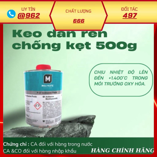 [TỐT NHẤT] Molykote P-37 – Keo dán ren chống kẹt 500g