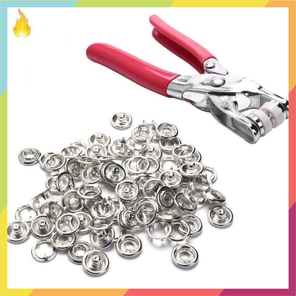 Kìm BẤM LỖ KHOEN Tròn T3 Vải Da / Vải / Canvas Siêu Tốc - Kềm Bấm Lỗ Bạt, Túi Xách, Dây Lưng Tặng Tú