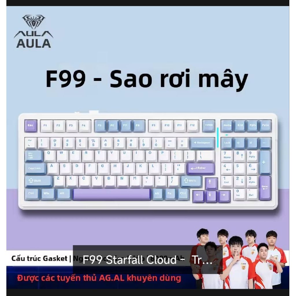 (new)Bàn phím cơ không dây AULA F99 3 mode kết nối | BigBuy360 - bigbuy360.vn
