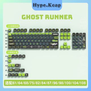Keycap Ghost Runner Pudding Side Transparent xuyên led 4 cạnh MSA Profile