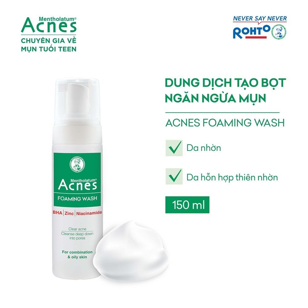 Sữa Rửa Mặt Acnes Kiểm Soát Nhờn,Mụn Acnes Oil Control Cleanser/Creamy Wash/Foaming Wash/Vitamin Cle
