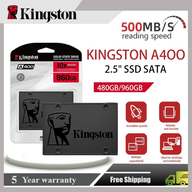 Ổ cứng SSD Kingston A400 480GB, 960GB SATA3 2.5 inch, bảo hành 5 năm.